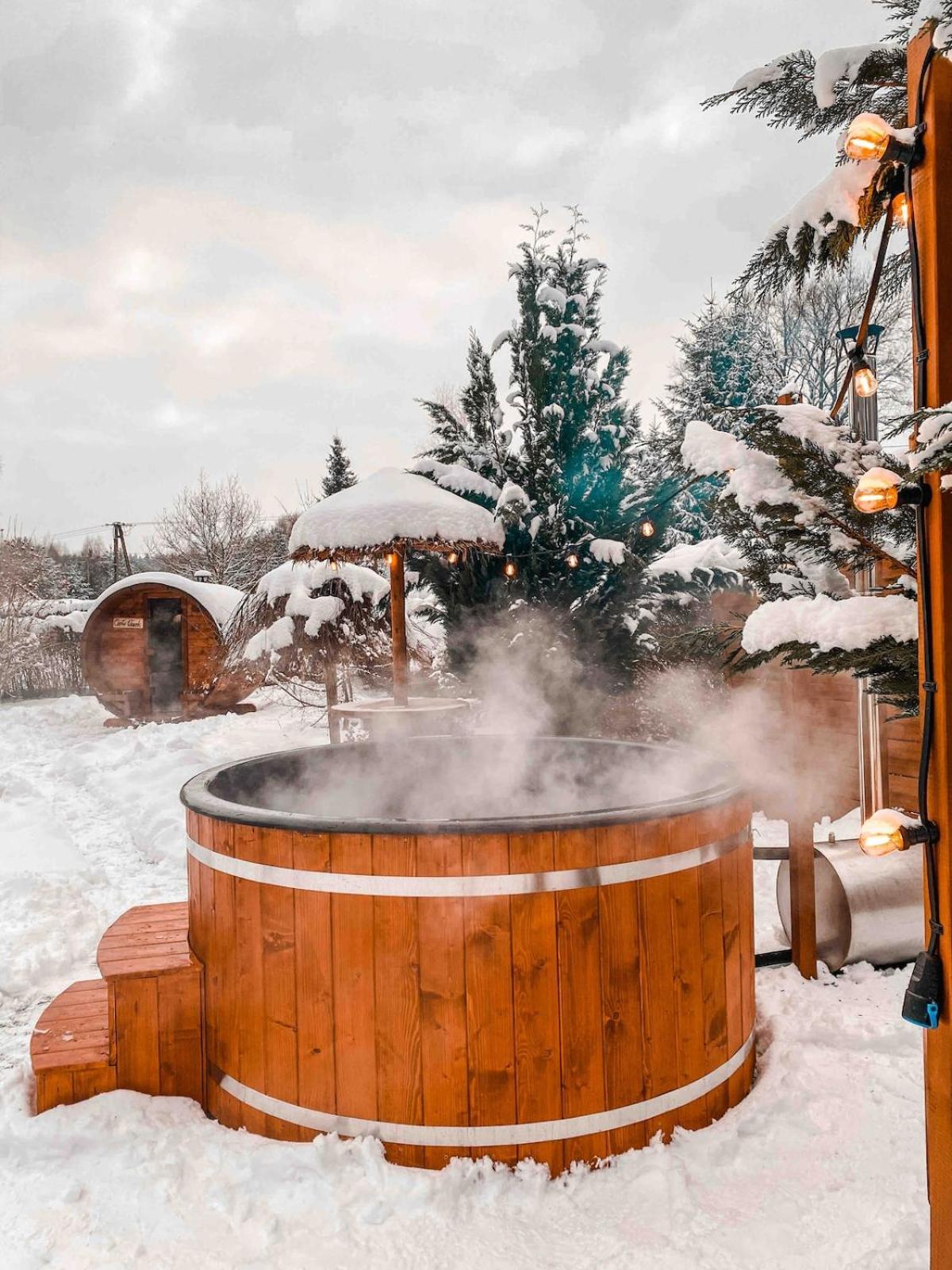 Rajska Cisza - Caloroczny Prywatny Domek W Lesie Nad Jeziorem - Sauna I Balia Krąg Exterior photo